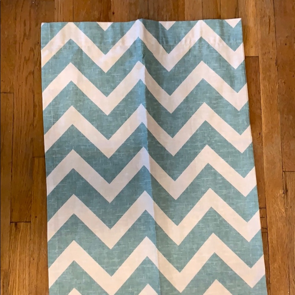 Chevron curtain panels